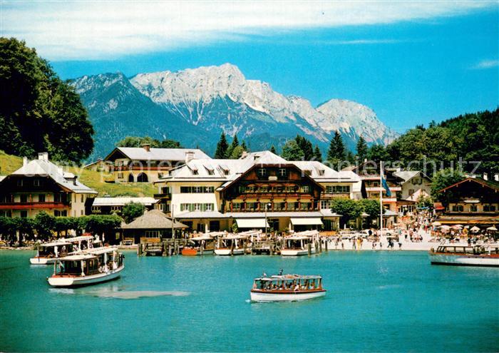 Koenigssee Seeplatz mit Untersberg