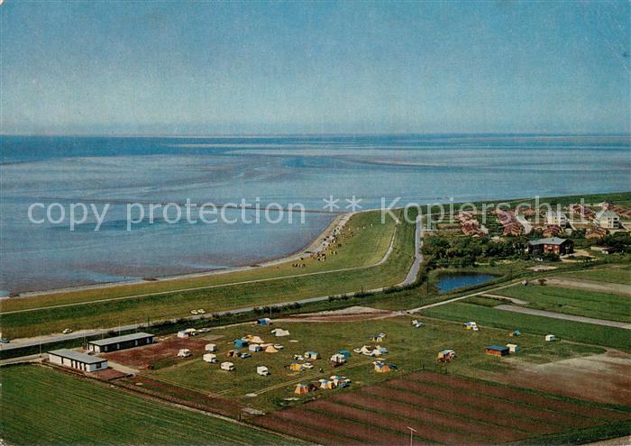 Buesum Nordseebad Camping Nordsee Fliegeraufnahme