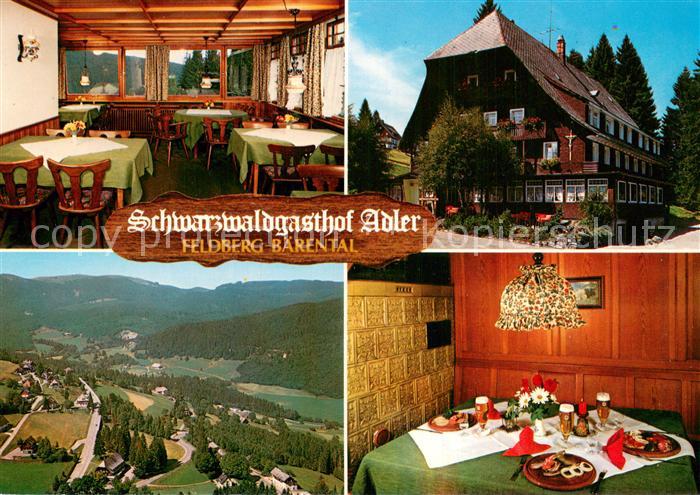 Baerental Feldberg Schwarzwaldgasthof Adler Gastraeume Fliegeraufnahme