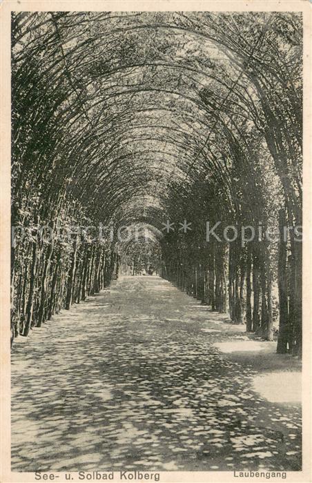Kolberg Ostseebad Kolobrzeg Laubengang