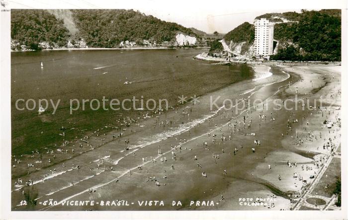 Sao Vicente  Sao Paulo Brazil Vista da Praia