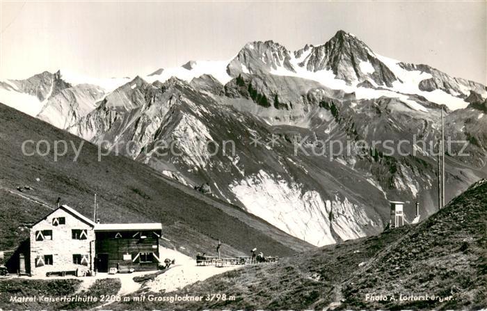 Matrei Osttirol Kaisertoerlhuette mit Grossglockner