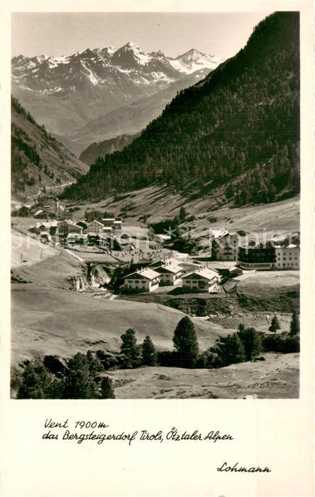 Vent  Tirol AT Panorama mit oetzaler Alpen