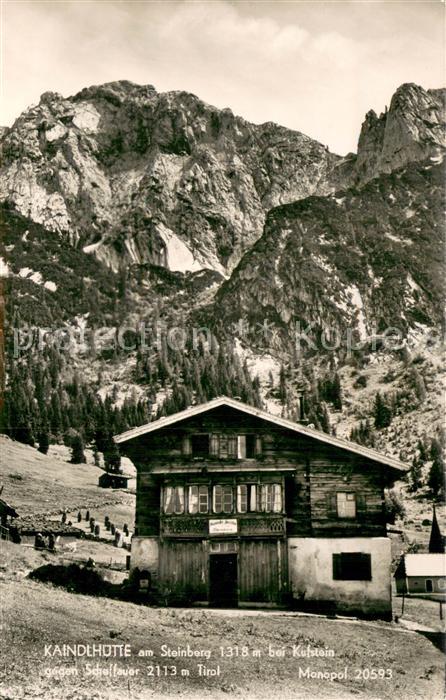 Kufstein Tirol Kaindlhuette am Steinberg mit Scheffauer