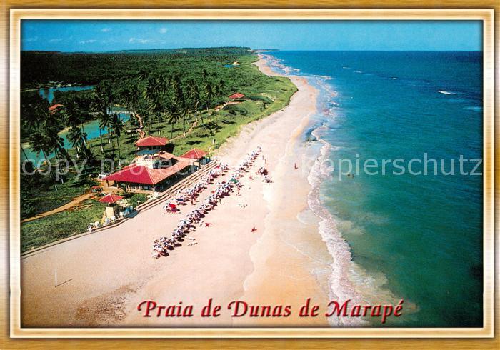 Jequia Alagoas Brazil Praia de Dunas de Marape Fliegeraufnahme