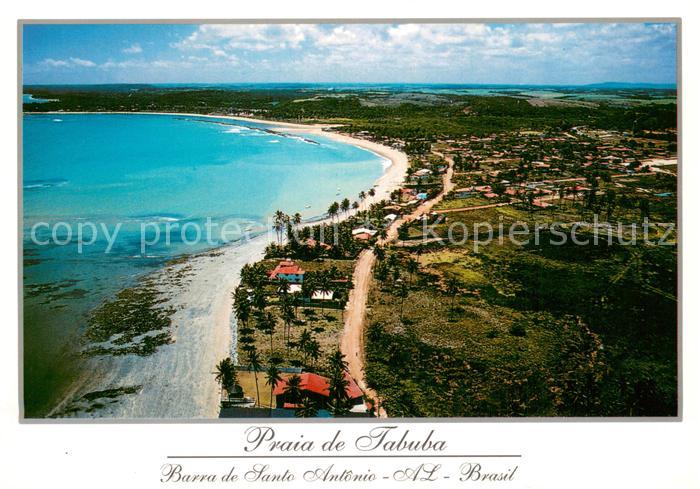 Barra de Santo Antonio Brazil Praia de Tabuba Fliegeraufnahme