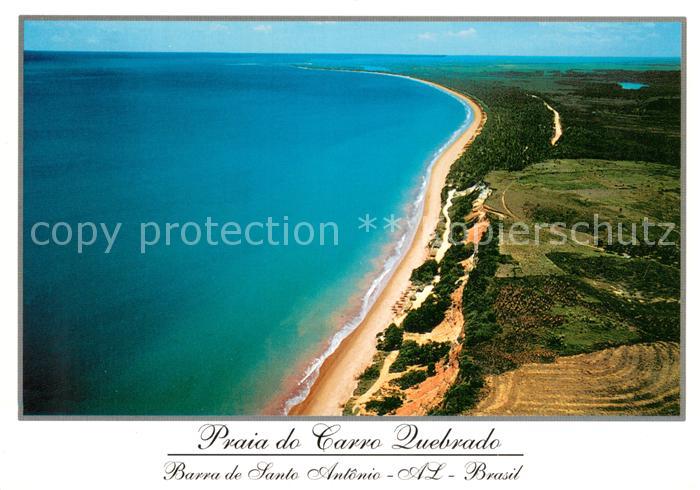 Barra de Santo Antonio Brazil Praia do Carro Quebrado Fliegeraufnahme