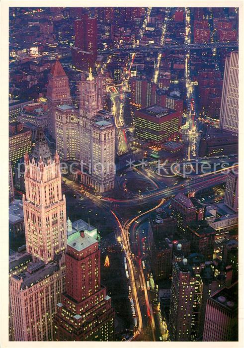 New York City Woolworth Building City Hall and the Municipal Building Air view