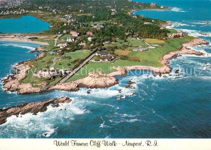 Newport Rhode Island The Cliff Walk Air view