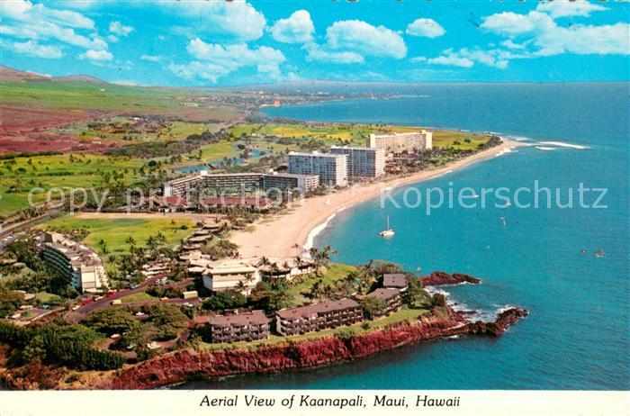 Maui Hawaii Aerial View of Kaanapali