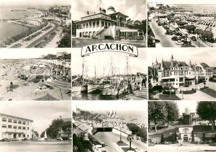 Arcachon 33 Vue d’ensemble La Plage Promenade Le Port