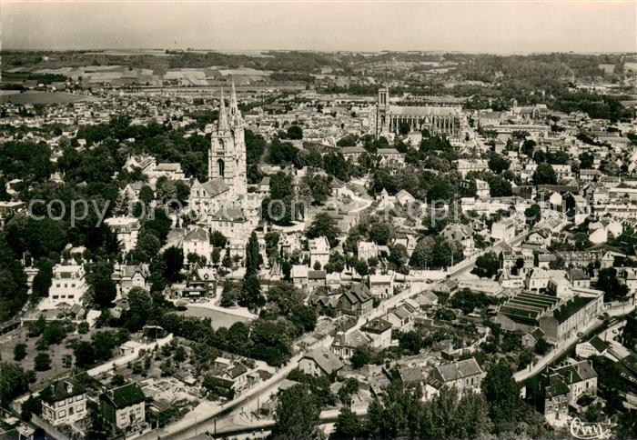 Soissons 02 Aisne La Cathedrale et St Jean des Vignes Vue aerienne