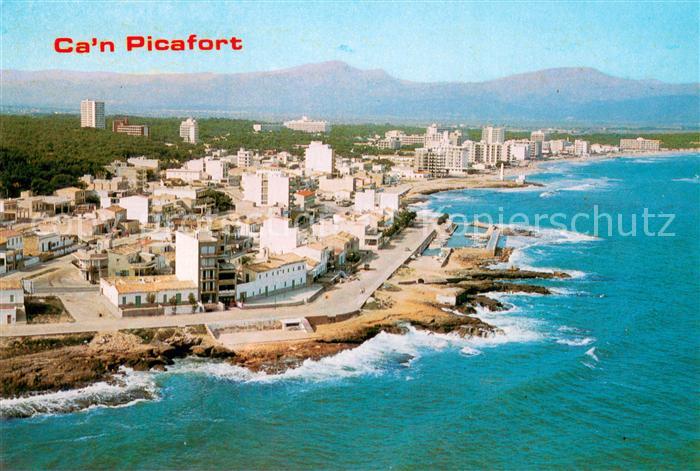 Can Picafort Mallorca ES Fliegeraufnahme