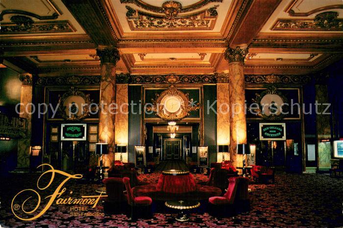 San Francisco California Fairmont Hotel Foyer