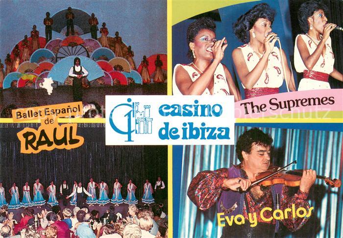 Ibiza Islas Baleares Casino de Ibiza Ballet Espanol de Raul The Supremes Eva y C