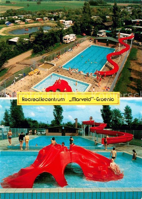 Groenlo Recreatiecentrum Marveld Schwimmbad Wasserrutsche