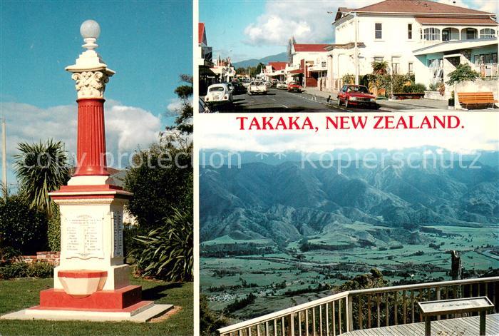 Takaka Monument Strassenpartie Panorama