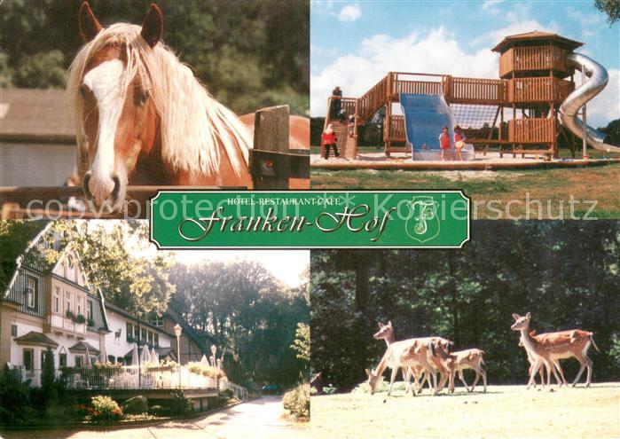 Reken Hotel Restaurant Franken Hof Pony Spielplatz Rotwild