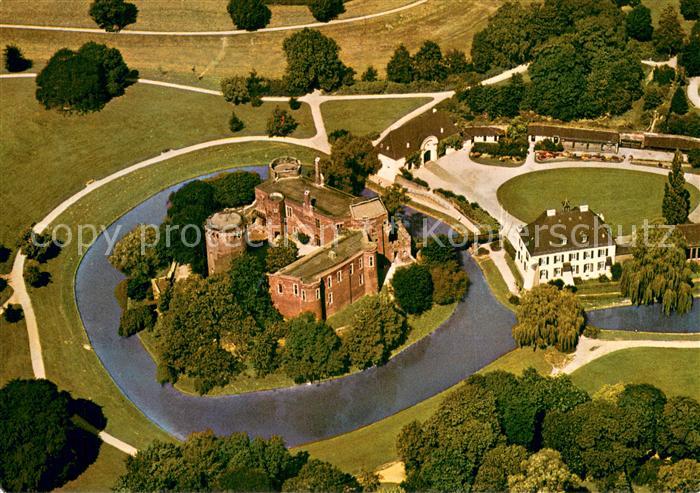 Linn Krefeld Wasserburg Linn Landschaftsmuseum Fliegeraufnahme
