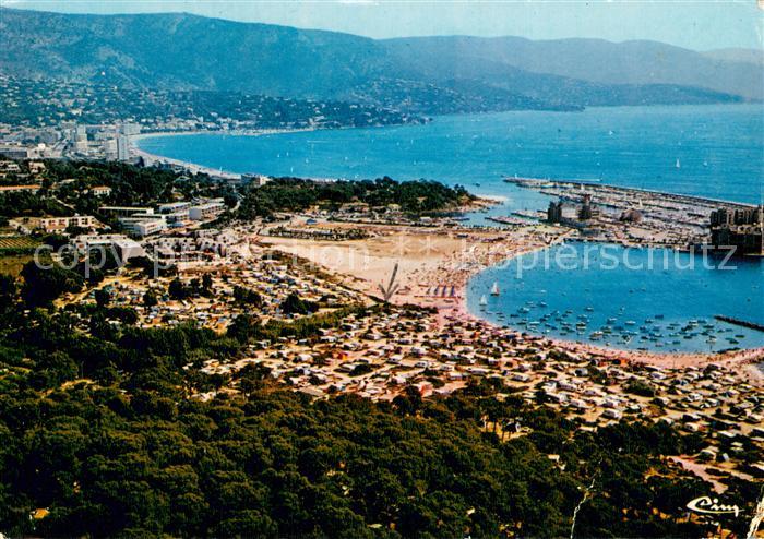 Le Lavandou Vue generale aerienne Le port de Bormes