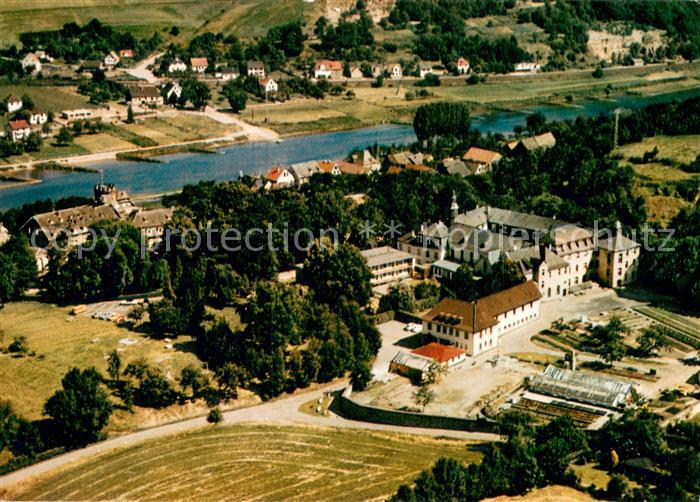 Beverungen Abtei vom Hl Kreuz Fliegeraufnahme