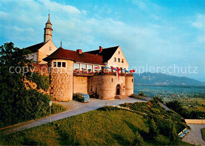 Bregenz Bodensee Burgrestaurant Gebhardsberg mit Hohe Kugel