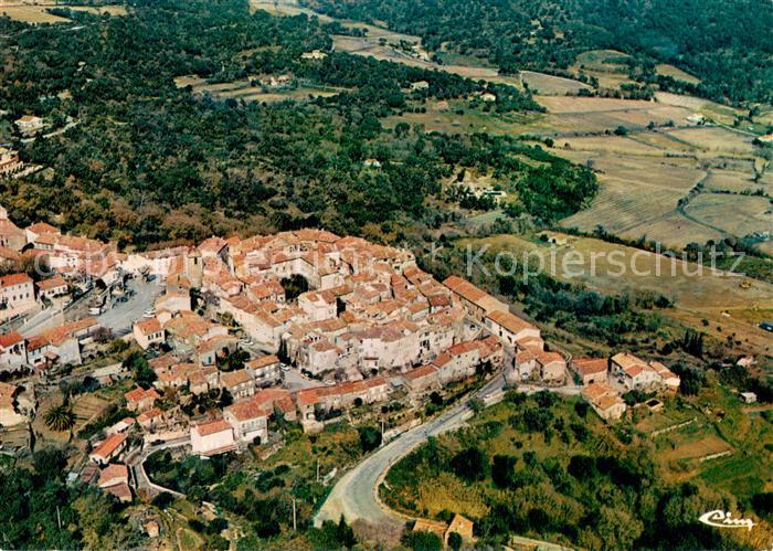Ramatuelle Vue aerienne Village dans la foret des Maures