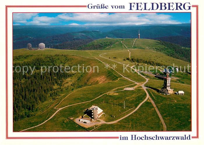 Feldberg 1450m Schwarzwald Fliegeraufnahme