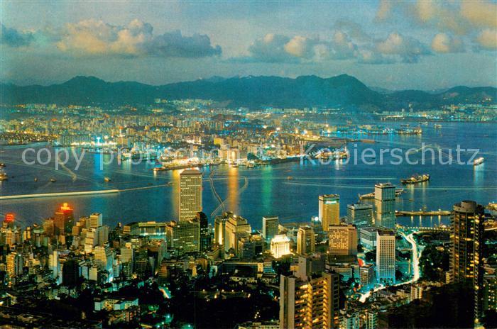 Hong Kong Night Scene from Peak