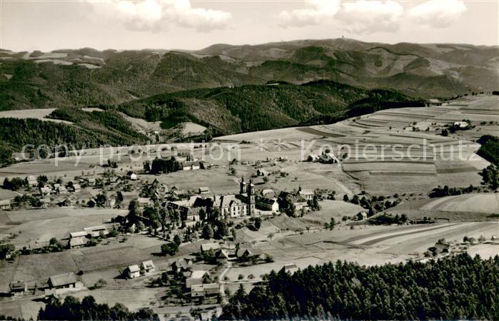 Feldberg 1450m Schwarzwald Fliegeraufnahme