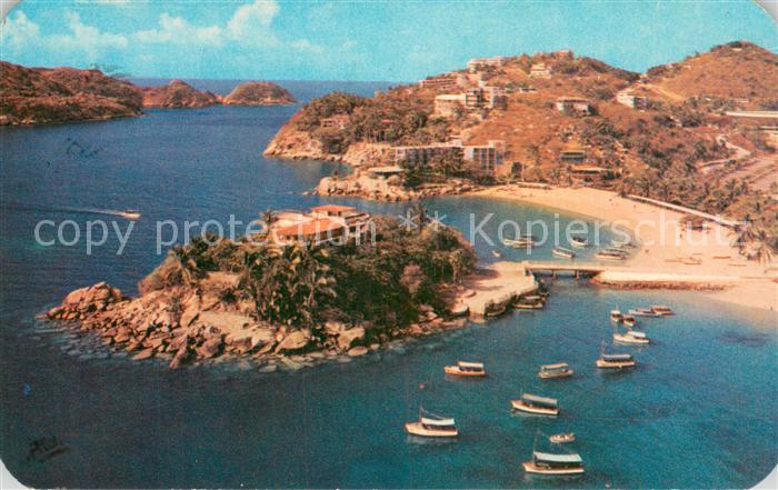 Acapulco Vista aerea Panoramica de Coleta y Coletika pulco