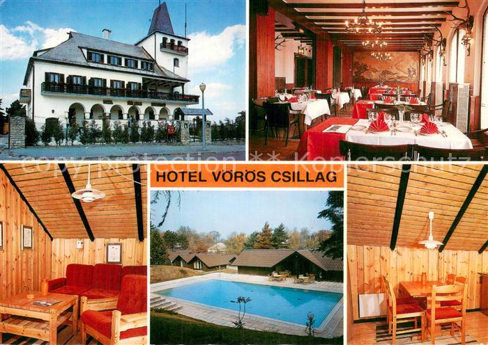 Csillaghegyi Budapest Hotel und Feriendorf Voeroes Scillag Gastraeume Freibad