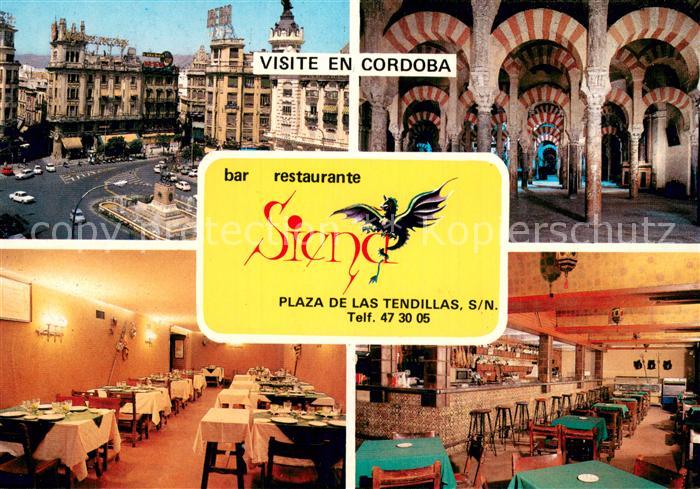 Cordoba Andalucia ES Bar Restaurante Siena Gastraum Bar