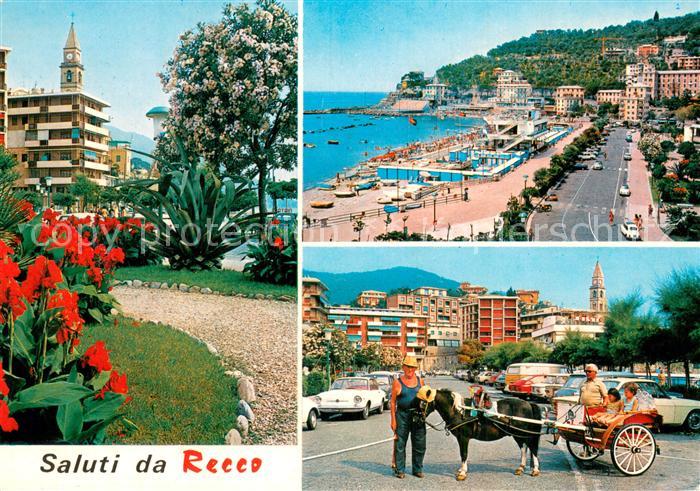 Recco Genova Genua Liguria IT Park Strand Ponykutsche