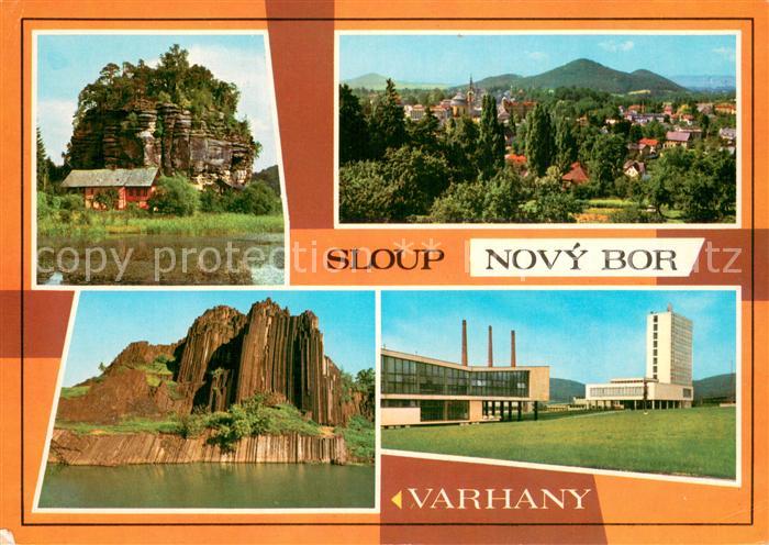 Sloup v Cechach Novy Bor Varhany Skalni hrad Sloup Celkovy pohled na Novy Bor Sk