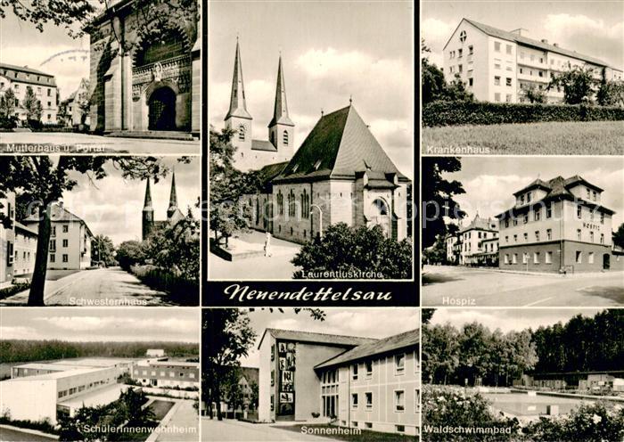 Neuendettelsau Laurentiuskirche Mutterhaus Portal Schwesternhaus Schuelerinnenwo