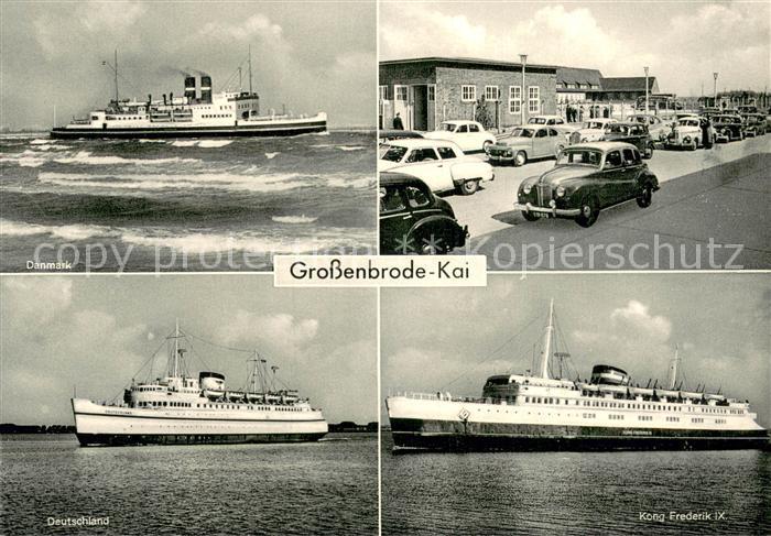 Kai-Grossenbrode Schiffsverkehr zwischen Deutschland und Daenemark Faehrschiffe