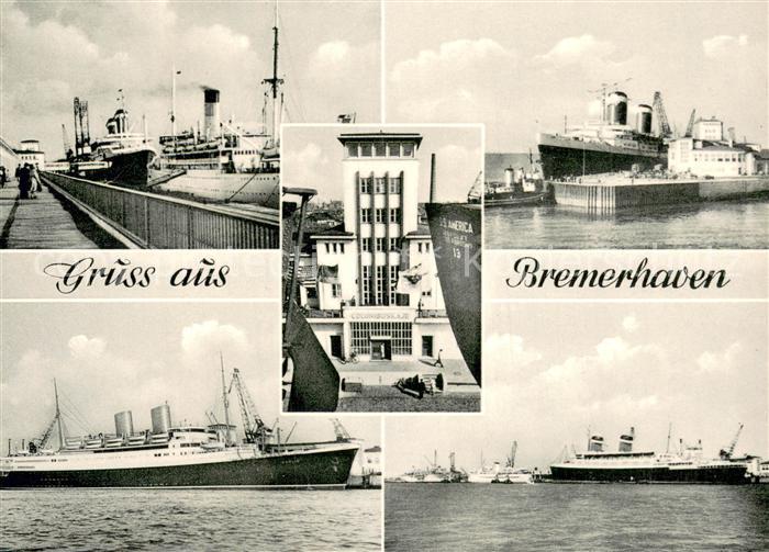 Bremerhaven Kaiserhafen Hochseedampfer