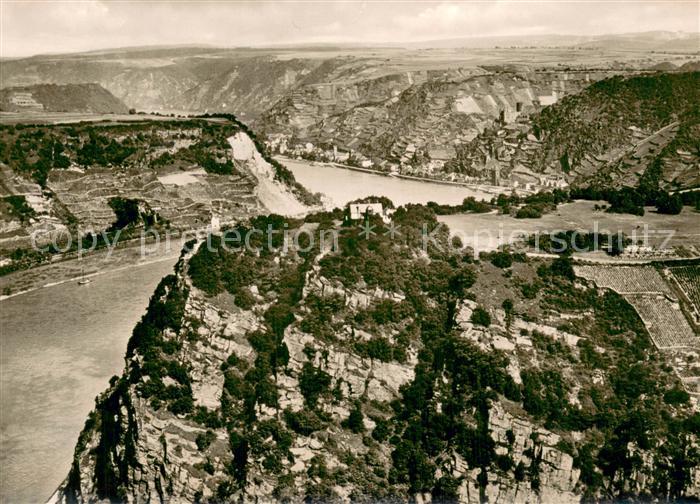 Sankt Goarshausen Loreley-Felsen mit Rheintal