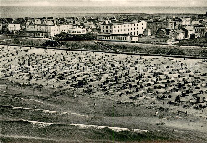 Wangerooge Nordseebad aus der Vogelschau