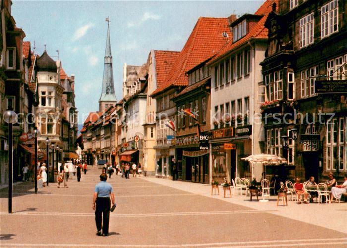 Hameln Weser Stadt der Rattenfaengersage Baeckerstrasse Rattenfaengerkrug Marktk