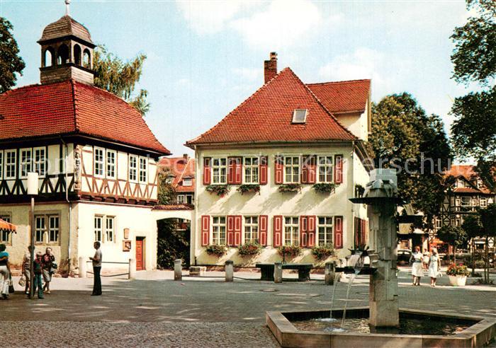 Bad Sooden-Allendorf Pfennigstube mit Salzamt Brunnen