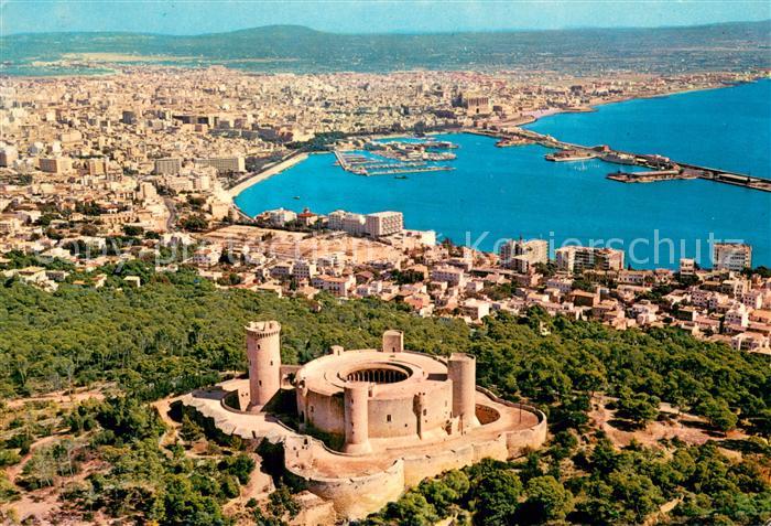 Palma de Mallorca Vista aérea de la ciudad Castillo de Bellver