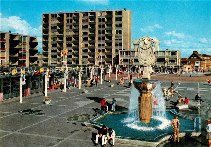 Noordwijk Noordwyk aan Zee Vuurtorenplein Brunnen Platz Hochhaus