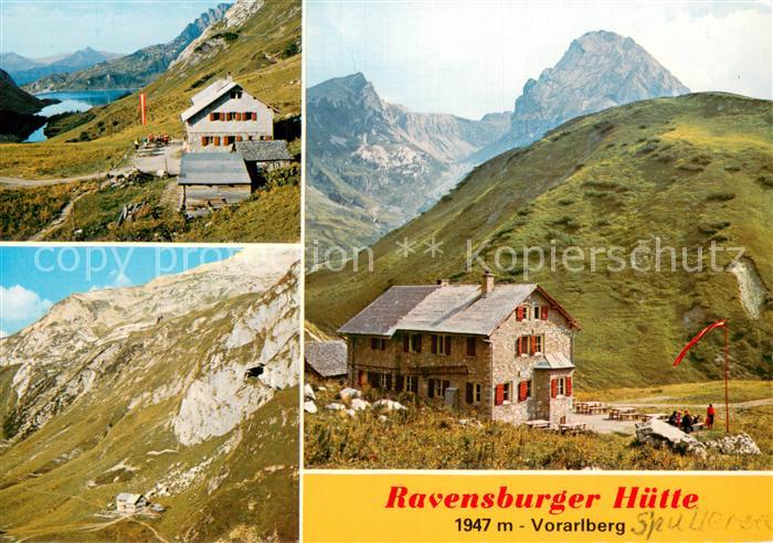 Dalaas Ravensburger Huette Berghaus Alpen Lechquellengebirge