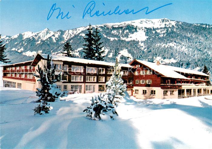 Sonthofen Oberallgaeu Kur- und Sporthotel Allgaeuer Berghof Winterlandschaft All