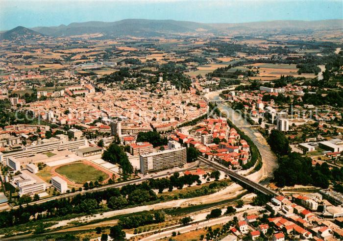 Montelimar 26 En avion au dessus de la ville