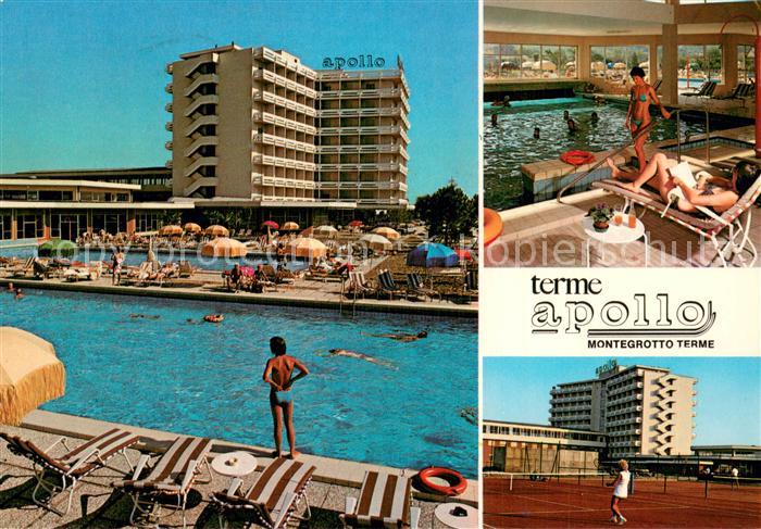 Montegrotto Terme IT Hotel Apollo Terme Swimming Pool Hallenbad Tennisplatz