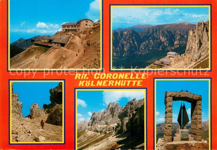 Welschnofen Suedtirol Koelner Huette Rosengartengruppe Dolomiten Denkmal