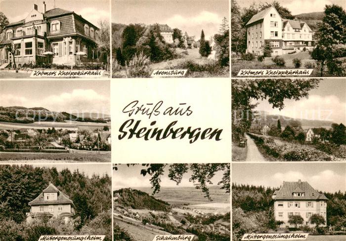 Steinbergen Kneippkurhaus Arensburg Landschaftspanorama Muettergenesungsheim Sch